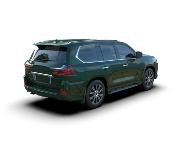 Stüdyo ortamında markasız bir SUV 'un 3 boyutlu çizimi