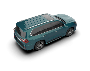 Modern lüks arabanın gerçekçi 3 boyutlu çizimi