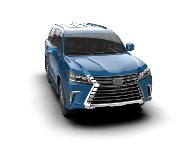 Beyaz arka planda modern şehir arabası. 3d illüstrasyon