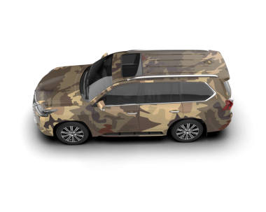 Modern küçük modern araba beyaz arka planda izole edilmiş. 3D oluşturuldu