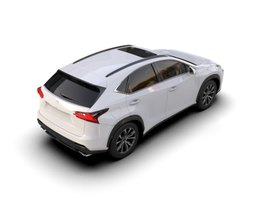 Arka planda modern lüks bir araba. Ön manzara. 3d oluşturma