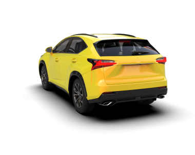 Beyaz arkaplandaki araba