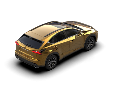 Bir markanın 3 boyutlu yorumlanması - daha az genel bir konsept araba beyaz üzerinde izole