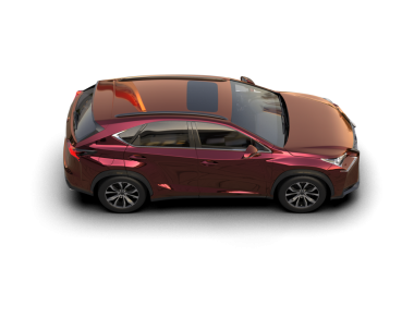 Kırmızı kurdeleli araba.