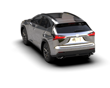 Araba beyaz zemin üzerine