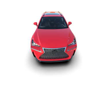 Gerçekçi kırmızı araba. vektör illüstrasyonu