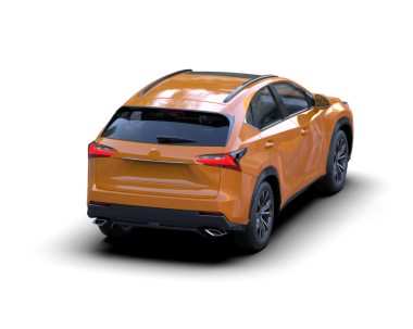 Beyaz arka planda bir araba. 3 Boyutlu Hazırlama