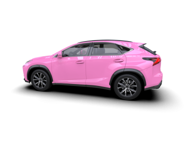 modern lüks pembe araba.