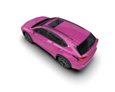 Beyaz arka planda modern bir araba. 3d oluşturma