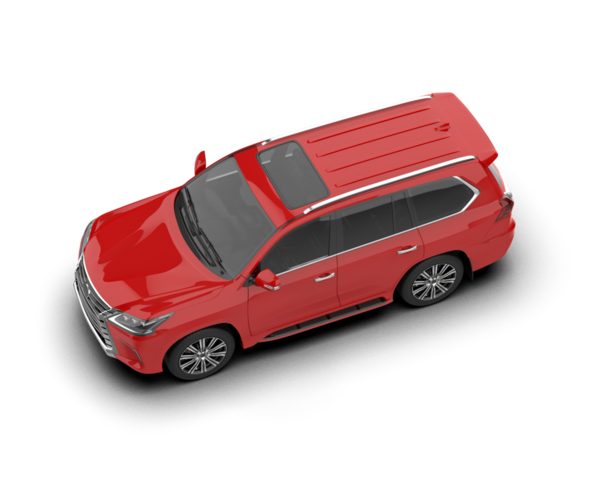 Beyaz arka planda modern bir araba. 3 Boyutlu Hazırlama