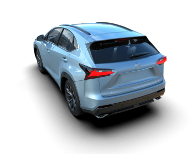 Gri arka planda izole edilmiş lüks SUV 3 boyutlu görüntüleme