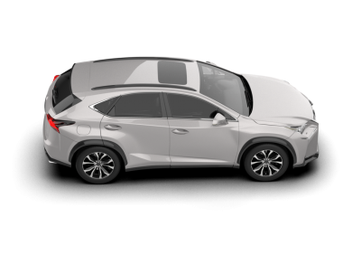 Beyaz arka planda beyaz araba. vektör illüstrasyonu