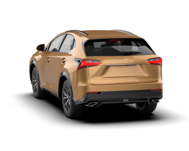 Beyaz arka planda bir araba. yüksek kalite. 3d oluşturma