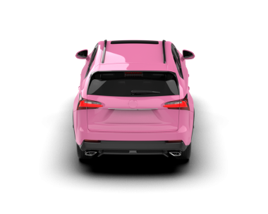 Beyaz arka planda modern SUV. 3d oluşturma