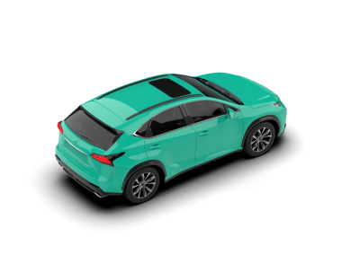 Araba beyaz arka planda izole edilmiş. - Araba. 3d illüstrasyon