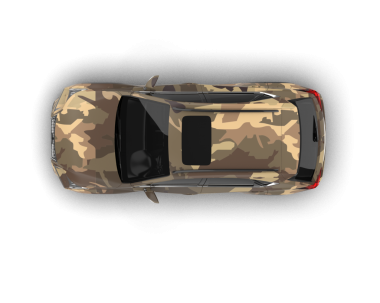 Araba siyah arka planda izole edilmiş. yüksek kaliteli 3d illüstrasyon