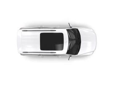 Modern araba arka planda izole edilmiş. 3d illüstrasyon