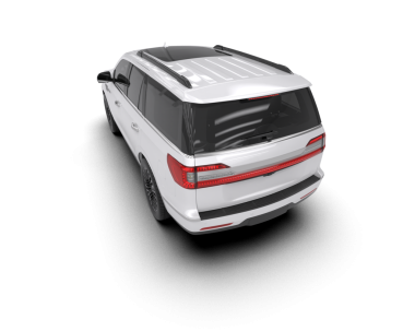 Beyaz arka planda modern bir araba. 3d oluşturma