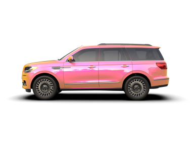 Siyah arka planda markalı bir SUV 'un 3 boyutlu canlandırması