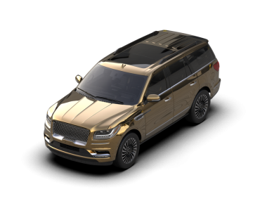 Beyaz bir arka plan üzerinde izole lüks araba