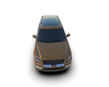 modern otomobil siyah arkaplanda izole edildi. 3D görüntüleme - illüstrasyon