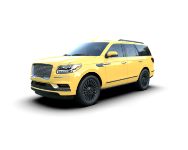 Sarı lüks araba. Beyaz arka planda izole edilmiş. 3d illüstrasyon.