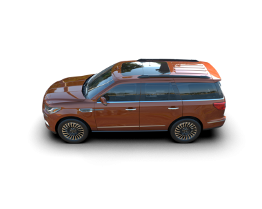 Beyaz arka planda, izole edilmiş, lüks bir cipin 3 boyutlu görüntüsü.