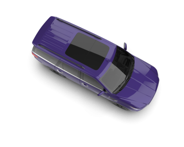 Beyaz arkaplanda bir arabanın 3 boyutlu resmi.