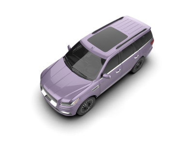 beyaz arkaplanda izole edilmiş bir araba