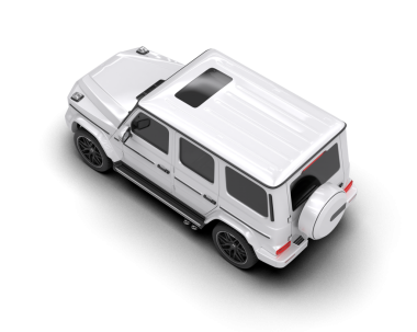 Aydınlık arkaplan üzerinde bir kentsel cipin 3 boyutlu canlandırması