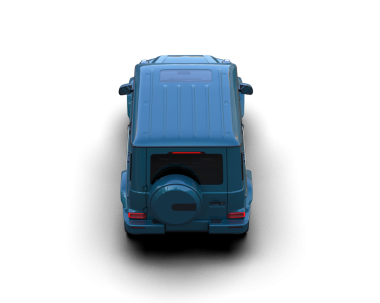Mavi bir kamyonun 3 boyutlu görüntüsü