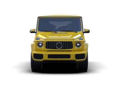 beyaz zemin üzerine sarı araba