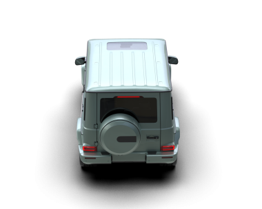 Koyu bir arkaplanda yansıtıcı bir arabanın 3 boyutlu yansıması