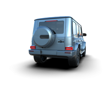 beyaz arka planda modern araba