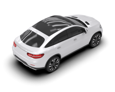 modern lüks araba beyaz izole