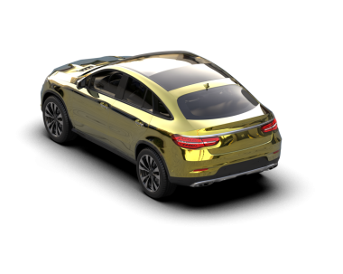 Siyah arka planda modern araba.