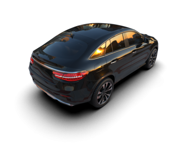 Siyah arka planda modern cip. 3d oluşturma