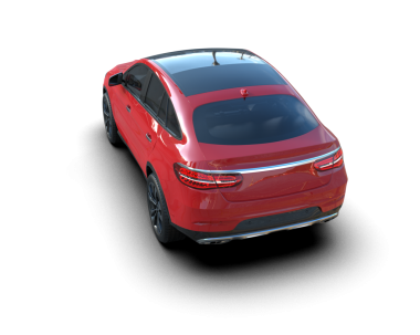 Siyah arka planda modern araba