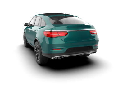 modern otomobil arka planda izole edildi