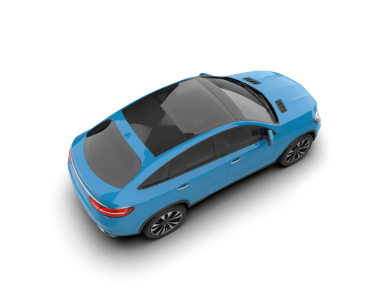 Stüdyo ortamında markasız bir SUV 'un 3 boyutlu çizimi