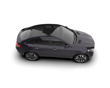 Siyah araba arka planda izole edilmiş. 3d illüstrasyon -