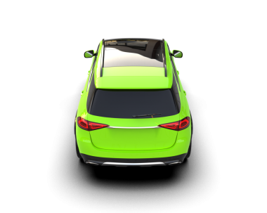 modern yeşil araba siyah arka manzaralı