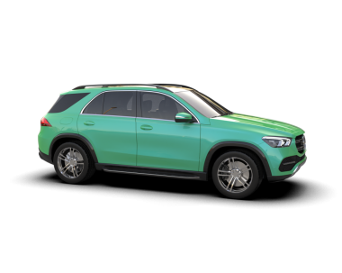 gerçekçi yeşil arabanın 3 boyutlu görüntüsü