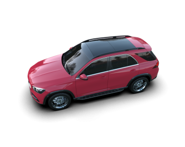 Kırmızı cip beyaz arka planda izole edildi. 3d oluşturma