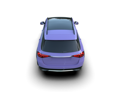 3 boyutlu markalı, daha az genel bir araba.