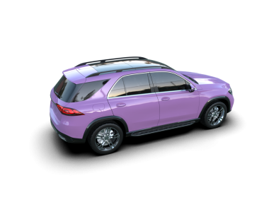 Beyaz arka planda modern bir araba. 3d oluşturma