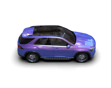 Siyah arka planda modern bir araba. 3d oluşturma.