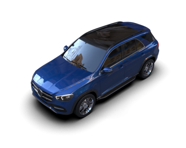 şeffaf arkaplan üzerinde modern SUV araba   