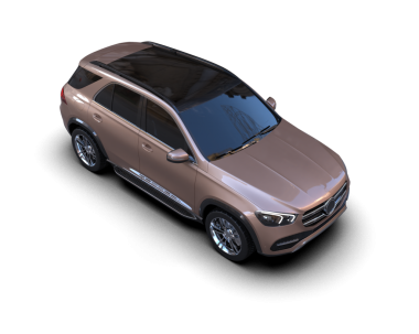 Siyah arka planda modern bir cip arabası. 3d oluşturma