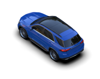 Beyaz arka planda izole edilmiş modern lüks araba. 3d illüstrasyon